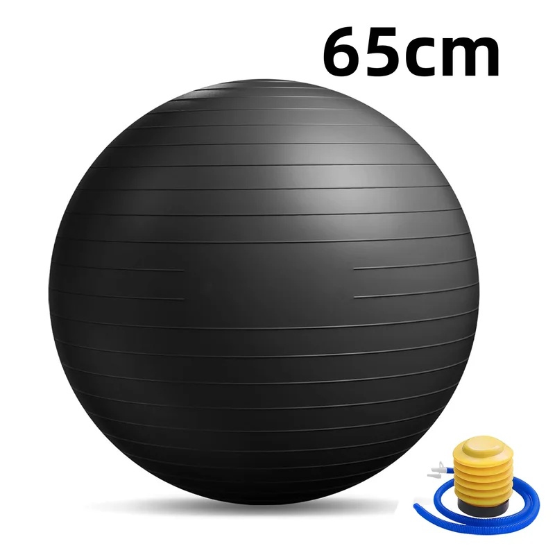 Pilates Ball Mini - Bola Yoga Anti-Pecah dengan Pompa, Bola