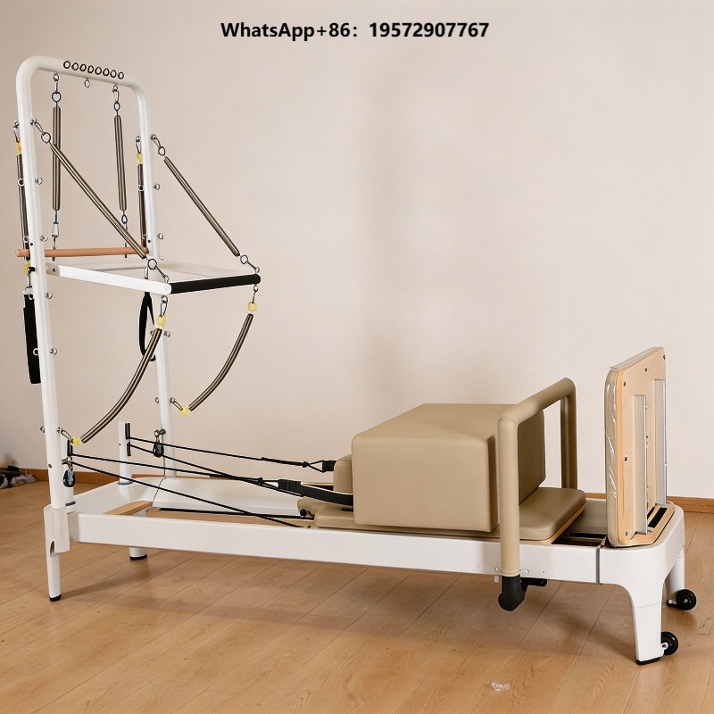 Pilates Yoga Loft - Tempat Tidur Reformer Pilates Putih untuk