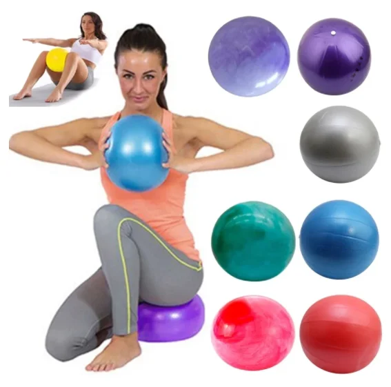 Pilates Ball Mini - Bola Kebugaran PVC Bulat 9'' Custom