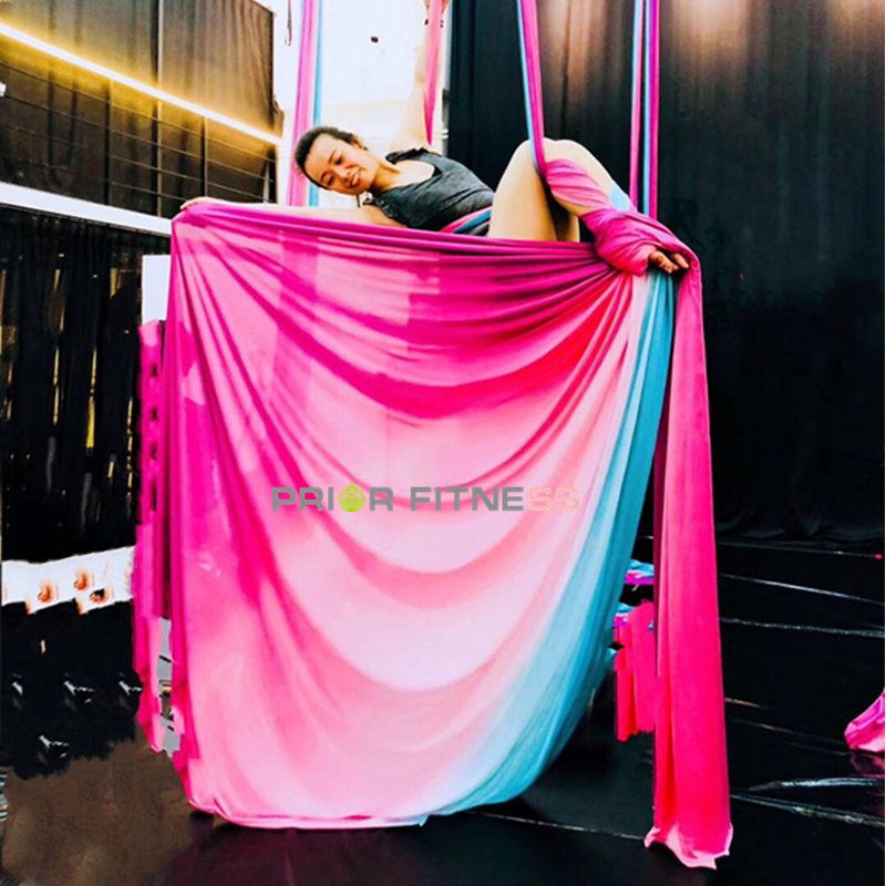 Aerial Silk Hammock - Tempat tidur gantung Yoga anti-gravitasi Ombre,