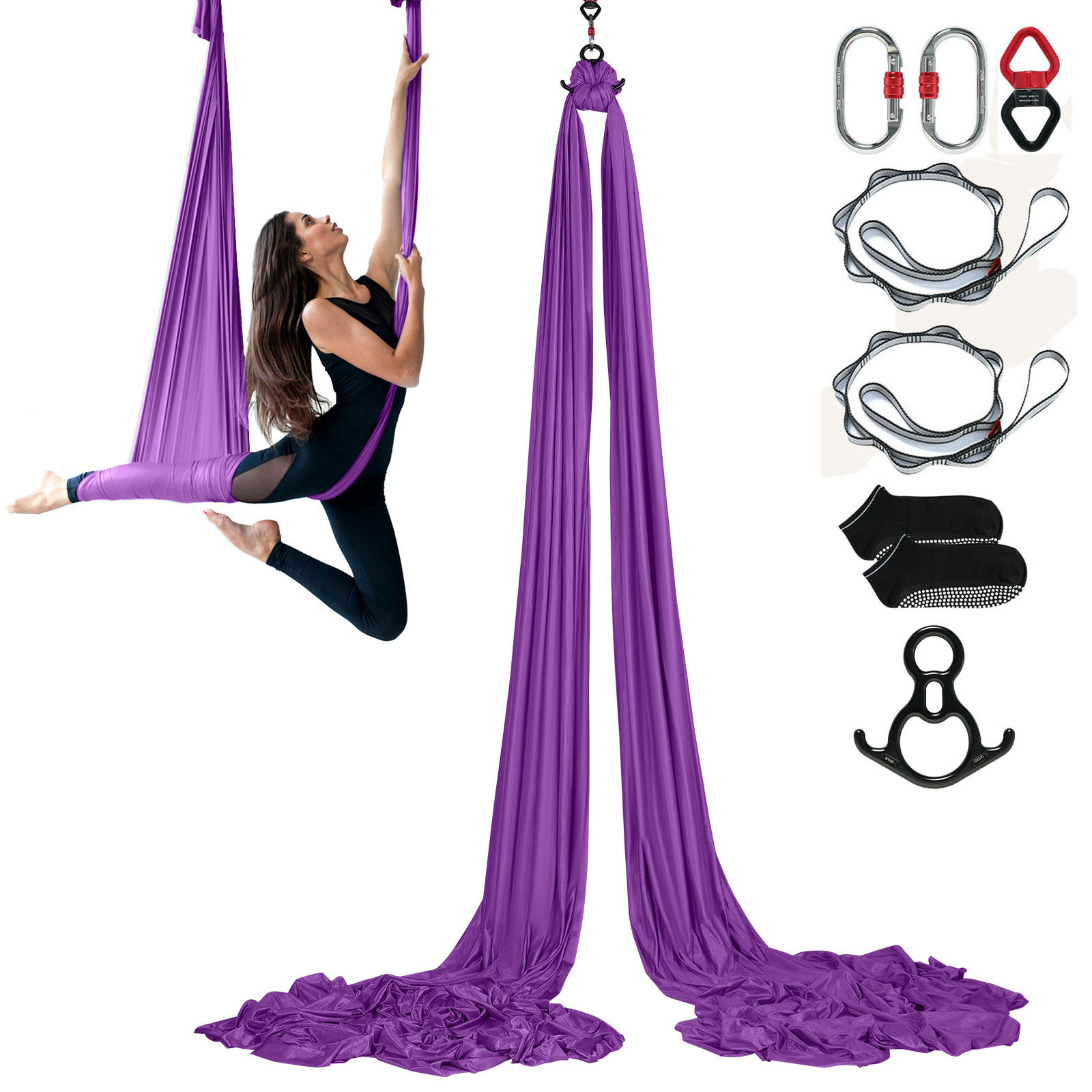 8.7/11Yards Hammock Yoga Udara - Aerial Silk Hammock ulasan dan harga
