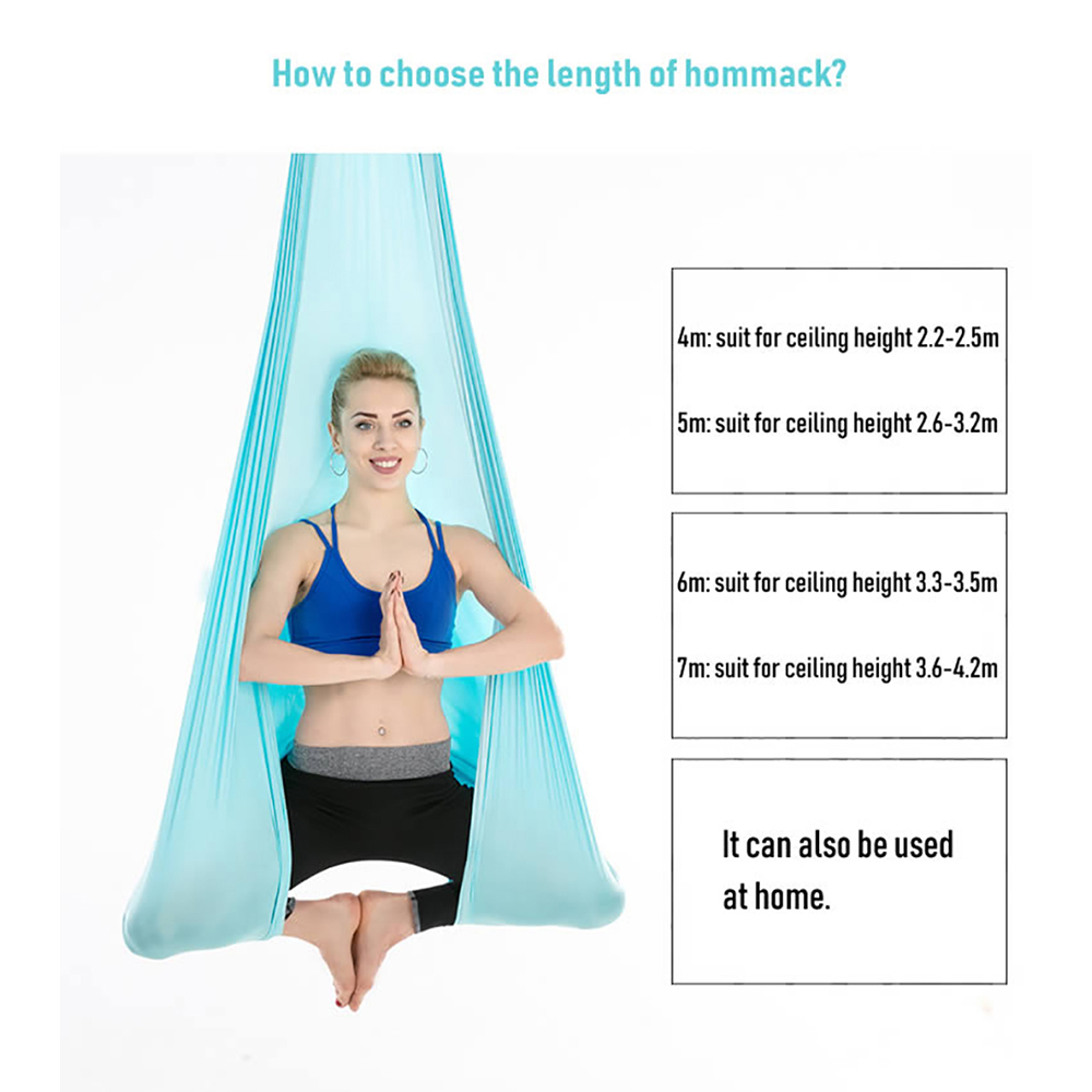 Ayunan Yoga Udara 4/5/6/7M, Ha - Aerial Silk Hammock ulasan dan harga