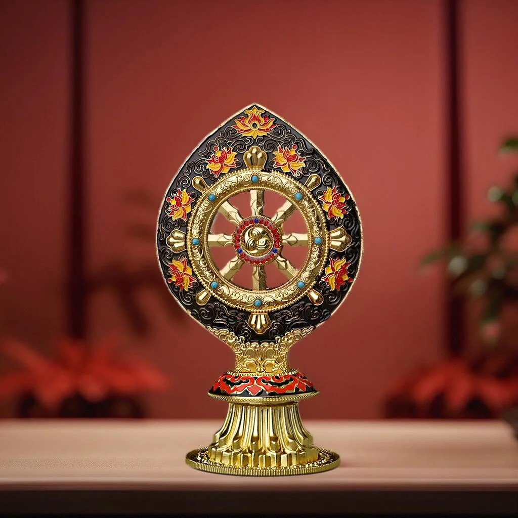 Dekorasi Roda Dharma Tibet unt - Yoga Wheel Dharma ulasan dan harga