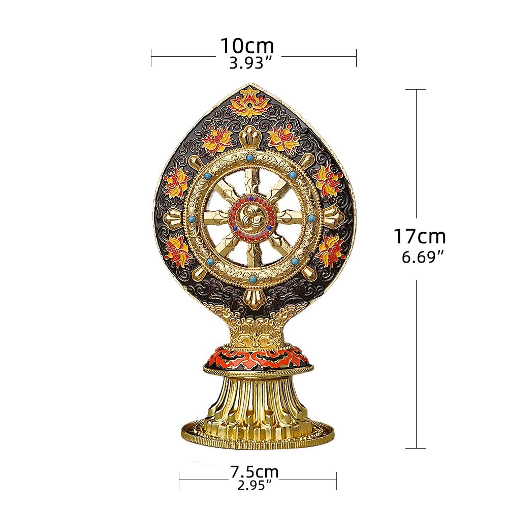 Dekorasi Roda Dharma Tibet unt - Yoga Wheel Dharma ulasan dan harga